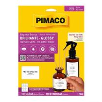 Etiqueta papel glossy 7072 com 10 folhas - Pimaco