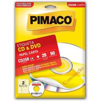Etiqueta para CD e DVD CD25B Carta 25 FLS 115 MM CTCOM 50