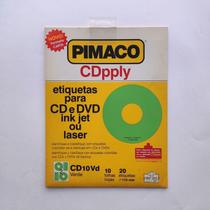 Etiqueta Para Cd E Dvd Verde 20 Etiquetas 10 Folhas - PIMACO