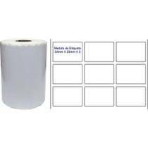Etiqueta para Código de Barras Couchê 34X23MM com 30M (3 Carreiras - Rolo)