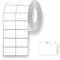 Etiqueta para Código de Barras Couchê 50X30MM - 30M, 2 Carreiras