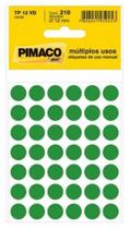 Etiqueta Para Identificação Tp-12 Verde 12 Mm Com 210 Pimaco Etiqueta Para Identificação Tp-12 Verde 12 Mm Com 210 Pimaco