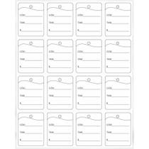 Etiqueta para Marcação TAG 30X38MM Cartão Branco Pacote com 1000 Unidades