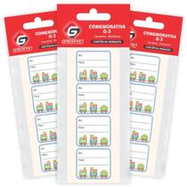 Etiqueta para Presente DE/PARA Quadrada Infantil - Pacote com 100 Unidades