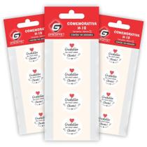 Etiqueta para Presente Gratidao AO Cliente Branco RED