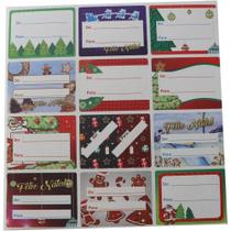Etiqueta para Presente Natal DE/PARA C/12UNID. Cartela