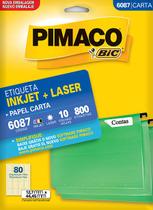 Etiqueta pimaco 6087 mod.80 carta 10 folhas