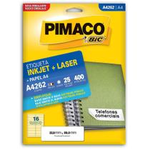 Etiqueta Pimaco A4 25 Folhas A4262 33,9Mmx99Mm