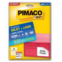 Etiqueta Pimaco Carta Inkjet E Laser 6284 Com 150 Unidades