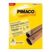 Etiqueta Pimaco Carta Transparente TR6580 66.7x25mm C/150 Etiquetas