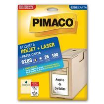 Etiqueta Pimaco Inkjet + Laser - 6288