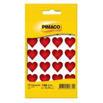 Etiqueta Pimaco Tp Coração 5 Folhas Prata Diâmetro 18,79Mm