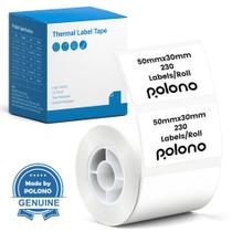 Etiqueta POLONO PM220S térmica 50x30mm branca 230 etiquetas em rolo