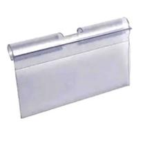 Etiqueta Porta Preço em PVC Cristal transparente 25 Peças 7,5 x 5,5 cm _ display gancho suporte Etiqueta Porta Preço em PVC Cristal transparente 25 Peças 7,5 x 5,5 cm _ display gancho suporte