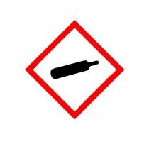 Etiqueta química de risco GHS 56 unidades/lote para cilindro de gás de pressão