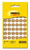 Etiqueta Redonda Tp-12 Ouro Redonda 12 Mm