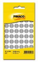 Etiqueta Redonda Tp-12 Prata Redonda 12 Mm