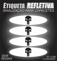 Etiqueta Refletiva P/ Capacete Justiceiro Etiqueta Refletiva P/ Capacete Justiceiro