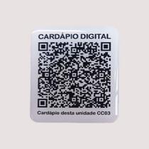 Etiqueta Resinada C/ Qr Code Em Adesivo Resinado 12x12cm