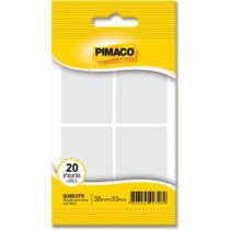 Etiqueta Retangular Multiuso Transparente Lacre 38X53MM - Pacote com 20 Unidades