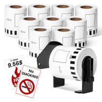 Etiqueta Roll Mark Domain DK-2251, 62 mm x 15,2 m, preto/vermelho