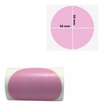 Etiqueta Rosa Redonda Adesiva 50x50 P E210 E Pt260 Térmica