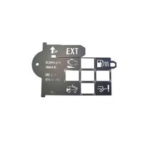 Etiqueta simbolos cabine scania compativel com: scania scani