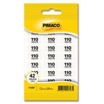 Etiqueta sinalização 110V com 2 folhas - Pimaco