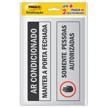 Etiqueta sinalização Ar Condicionado/Somente Pessoas Autorizadas 6,5x20cm - Pimaco Etiqueta sinalização Ar Condicionado/Somente Pessoas Autorizadas 6,5x20cm - Pimaco