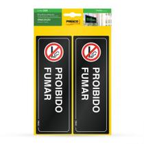 Etiqueta sinalização Proibido Fumar 6,7x18,5cm - Pimaco Etiqueta sinalização Proibido Fumar 6,7x18,5cm - Pimaco