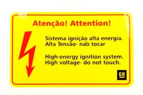 Etiqueta Sistema De Ignição - Alta Voltagem Ômega 92078029