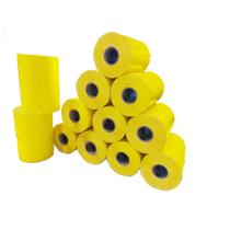 Etiqueta Tag 35x60 - 3 Colunas 12 Rolos 18.000 Tags Amarelo