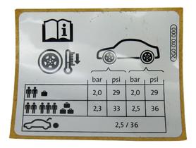 Etiqueta Tampa Tanque Pressão Pneus Polo Virtus 2g0010000 Etiqueta Tampa Tanque Pressão Pneus Polo Virtus 2g0010000