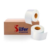 Etiqueta Térmica Adesiva Contínua 60mm x 30m Branca (Caixa com 27 Rolos) - Silfer