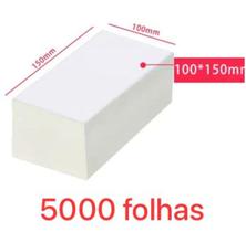 Etiqueta Termica Bloco com 5.000 - Medida 10x15cm (100x150mm) Térmica Adesiva Branca Para Envios E-Commerce