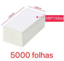 Etiqueta Termica Bloco com 5.000 - Medida 10x15cm (100x150mm) Térmica Adesiva Branca Para Envios E-Commerce
