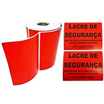 Etiqueta Térmica Vermelha 102mm x 76mm Rolo com 500 Unidades para Lacre / Frágil em Caixas e Volumes Masterprint