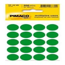 Etiqueta TP-19 Verde Com 200 Unidades Pimaco Etiqueta TP-19 Verde Com 200 Unidades Pimaco