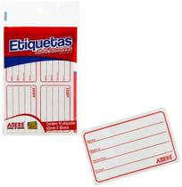 Etiqueta Vermelha Autoadesiva Escolar Kit Com 16 Pecas 53x80 - Adere Etiqueta Vermelha Autoadesiva Escolar Kit Com 16 Pecas 53x80 - Adere