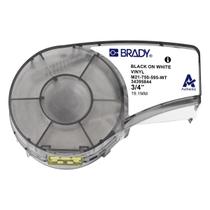 Etiqueta Vinil Preto no Branco 19,1mm x 6,4m Brady M21-750-595-WT