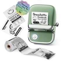 Etiquetadora Phomemo M150, máquina de etiquetagem térmica Bluetooth com fita, mini impressora térmica de etiquetas atualizadas para código de barras, endereço, correspondência, compatível com telefone e PC