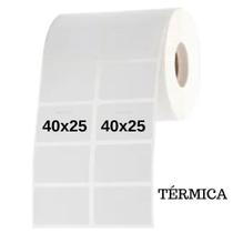 Etiquetas 40x25 Térmicas 2 Colunas 3 rolos 6000 un Etiquetas 40x25 Térmicas 2 Colunas 3 rolos 6000 un