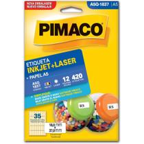 Etiquetas A5 A5Q-1837 12 Folhas 18,0 X 37,0 MM - Pacote com 420 Etiquetas Etiquetas A5 A5Q-1837 12 Folhas 18,0 X 37,0 MM - Pacote com 420 Etiquetas
