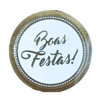 Etiquetas Adesivas Boas Festas Cromus c/100 un