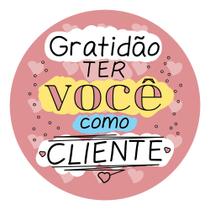 Etiquetas Adesivas Decorativa Gratidão Ter Você como Cliente Etiquetas Adesivas Decorativa Gratidão Ter Você como Cliente