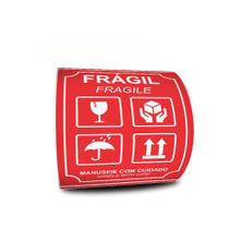 Etiquetas Adesivas Frágil Fragile 100x150 - 500 Etiquetas - ADECONEX