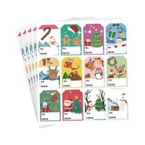Etiquetas Adesivas Para Presentes De Natal 60 Peças Escrevíveis Com Papai Noel, Rena, Árvore E Etiquetas Adesivas Para Presentes De Natal 60 Peças Escrevíveis Com Papai Noel, Rena, Árvore E
