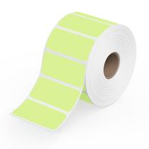 Etiquetas adesivas Rollo Direct Thermal 5x2,5 cm verdes, pacote com 1000