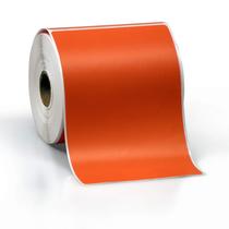 Etiquetas Adesivas Térmicas 4x6 (Laranja) - 12 Rolos - Perfuradas
