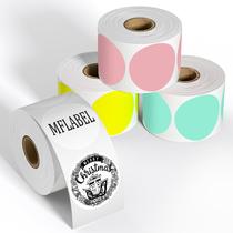Etiquetas Adesivas Térmicas MFLABEL - 3000 Etiquetas Redondas de 5cm